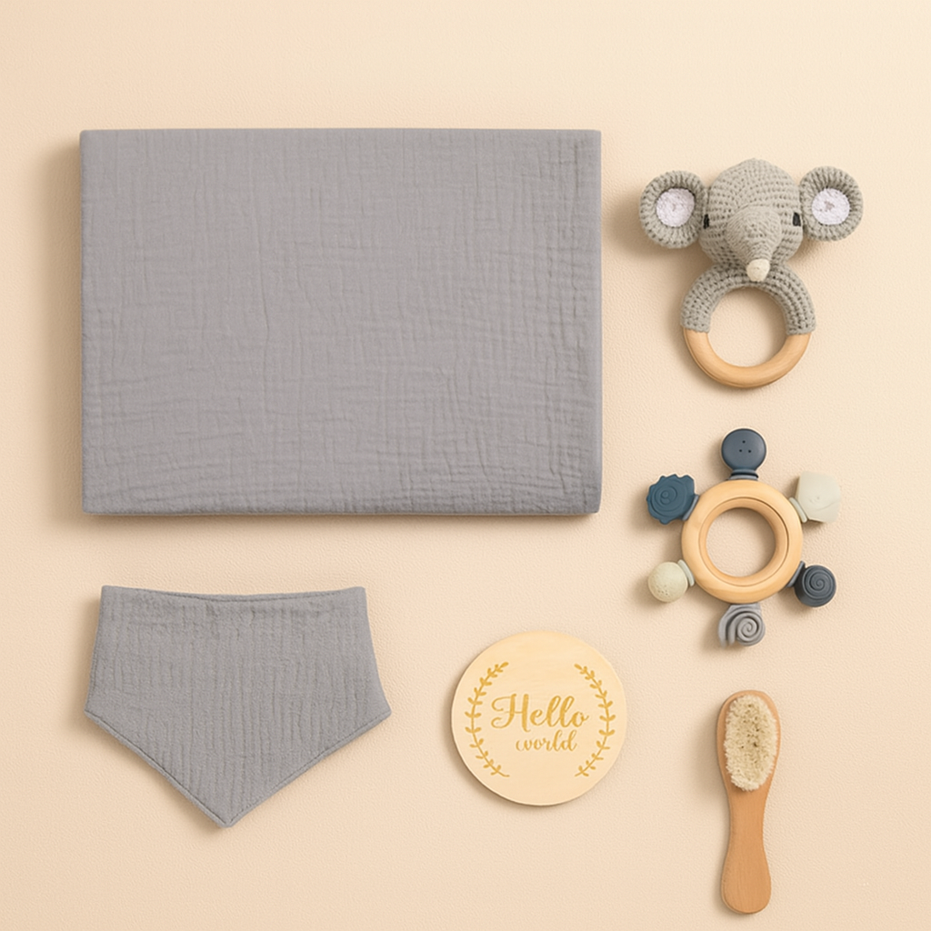 7-teiliges Baby-Geschenkset – Für einen liebevollen Start