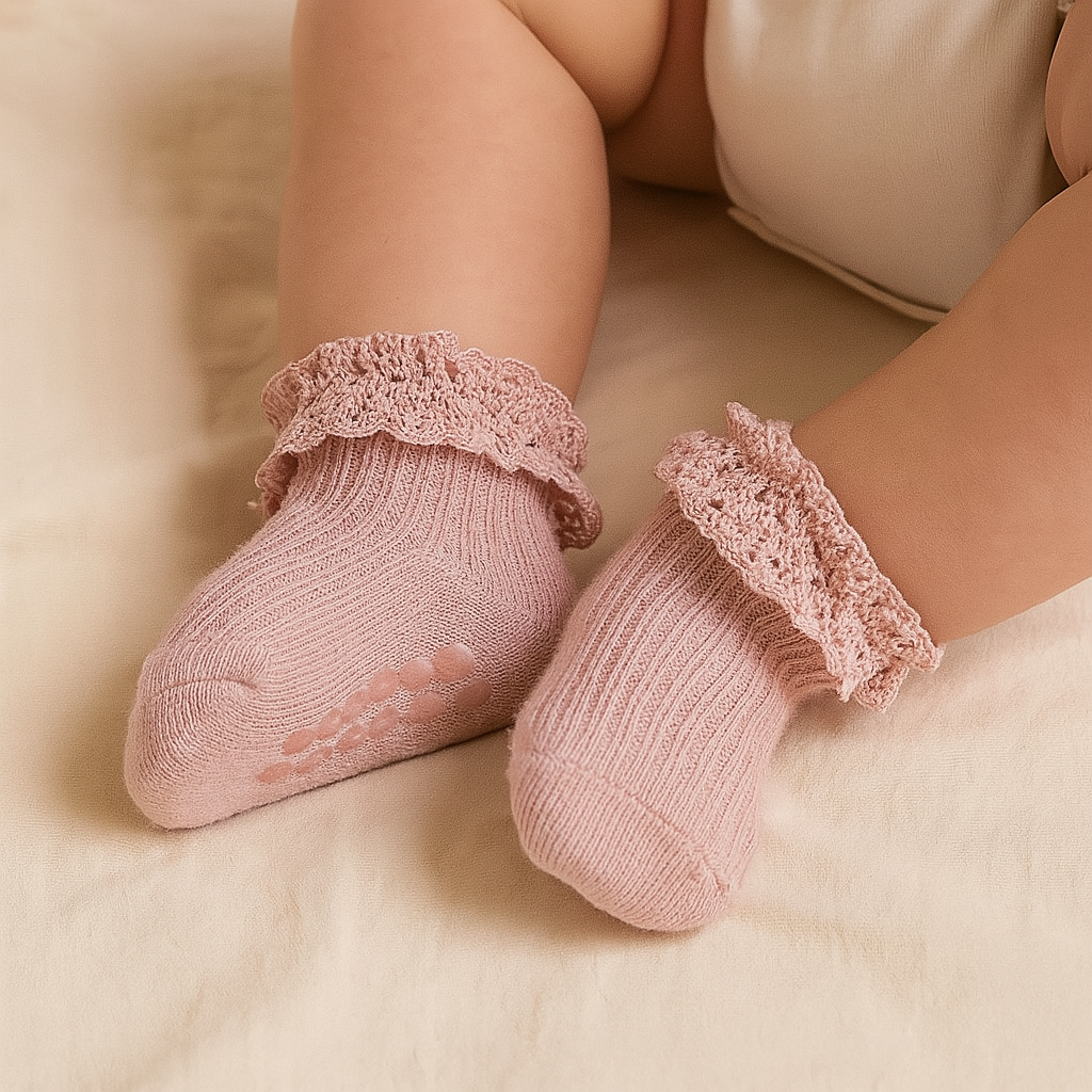 6-er Set - Baby-Mädchen- Röhrensocken