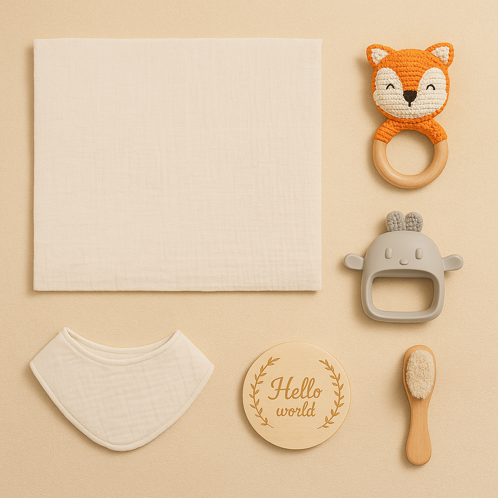 7-teiliges Baby-Geschenkset – Für einen liebevollen Start