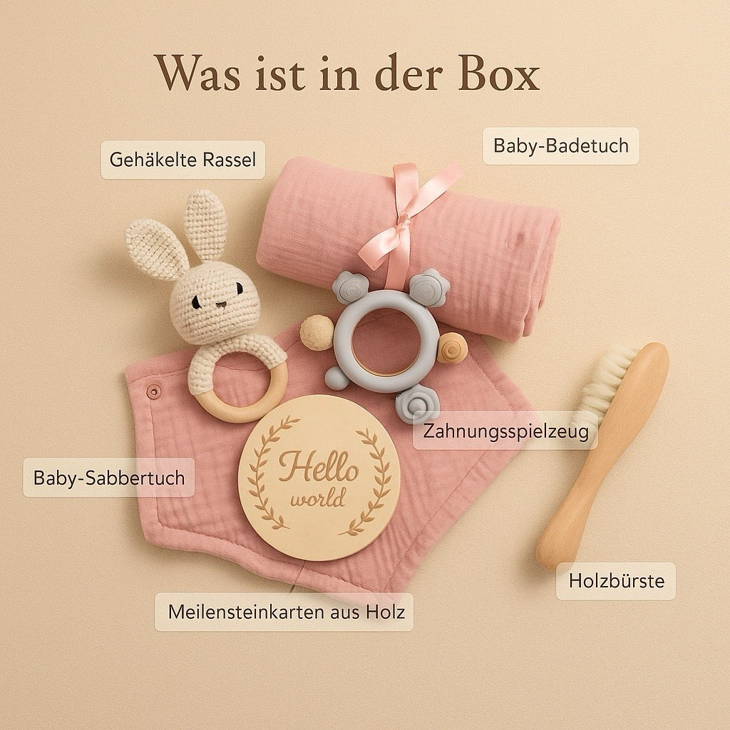 7-teiliges Baby-Geschenkset – Für einen liebevollen Start