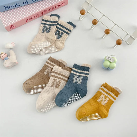 3er-Pack Baby Anti-Rutsch–Socken aus Baumwolle