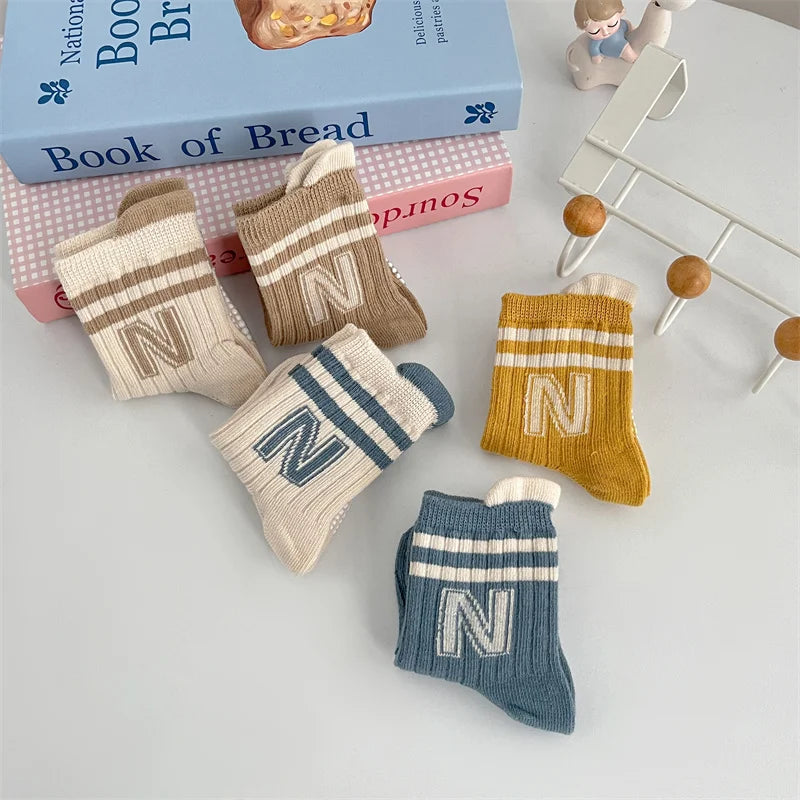 3er-Pack Baby Anti-Rutsch–Socken aus Baumwolle
