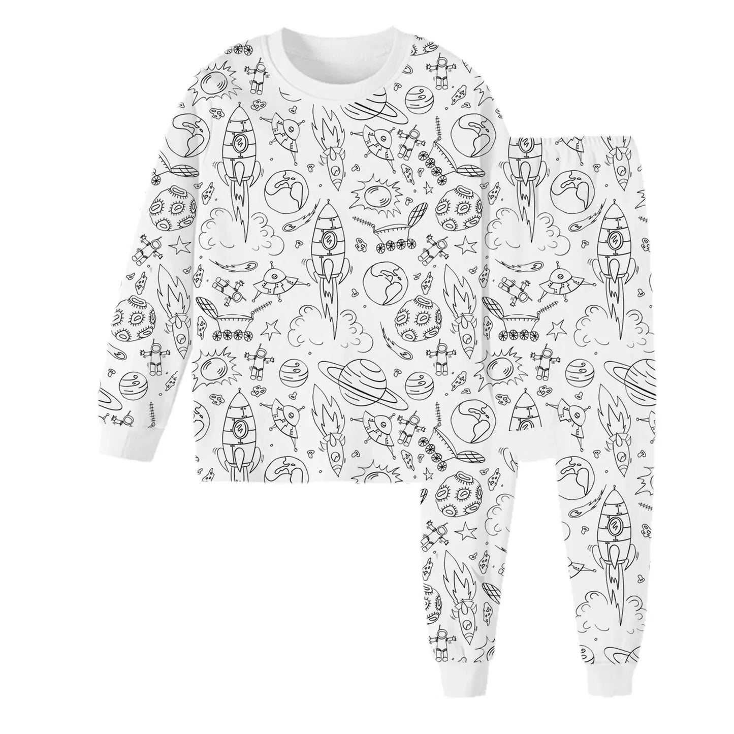 Kreative-Pyjama zum Selbstgestalten + Gratis Stifte