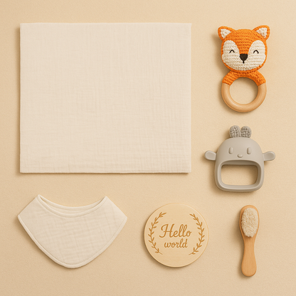 7-teiliges Baby-Geschenkset – Für einen liebevollen Start