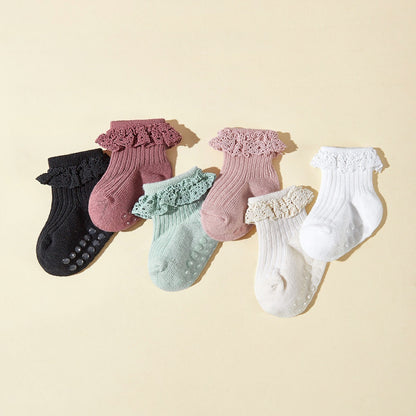 6-er Set - Baby-Mädchen- Röhrensocken