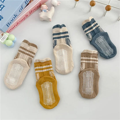 3er-Pack Baby Anti-Rutsch–Socken aus Baumwolle